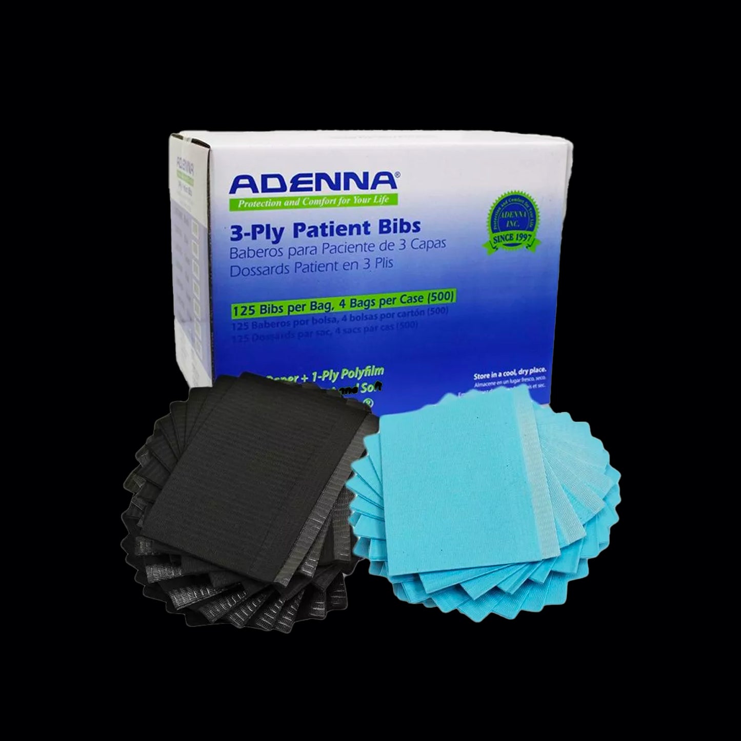 Adenna® Patient Bibs, Lap Cloths - Obsidian Needles Obsidian Needles