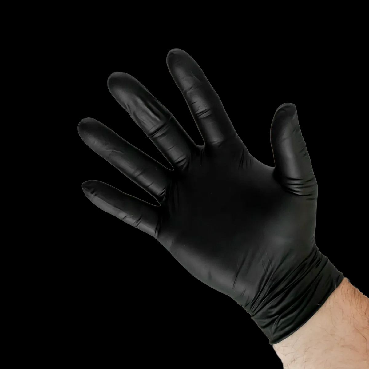 Shadow Black Heavy-Duty Powder-Free Nitrile Exam Gloves - Obsidian Needles Obsidian Needles