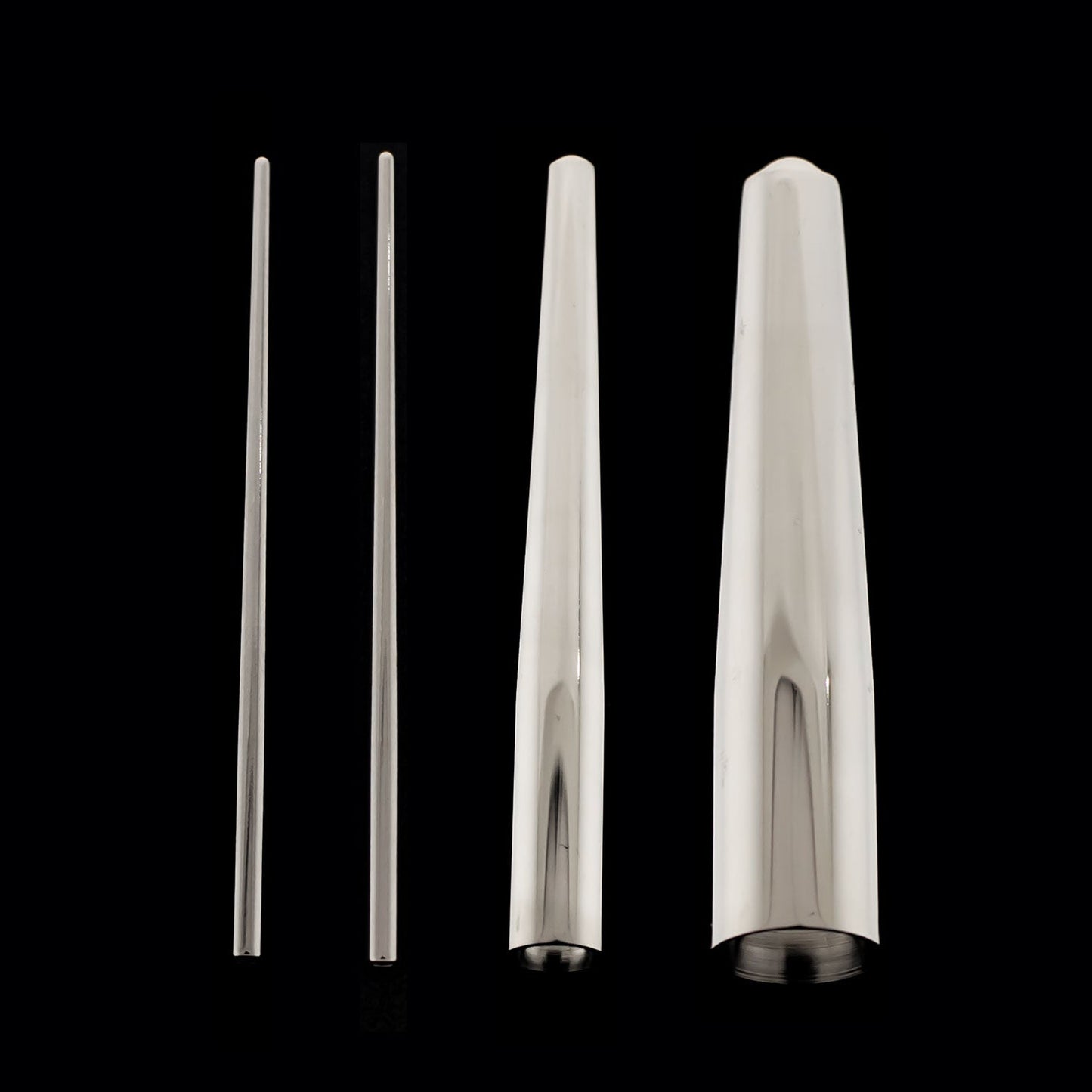 2" Steel Tapers - Externally Measured - Obsidian Needles Obsidian Needles