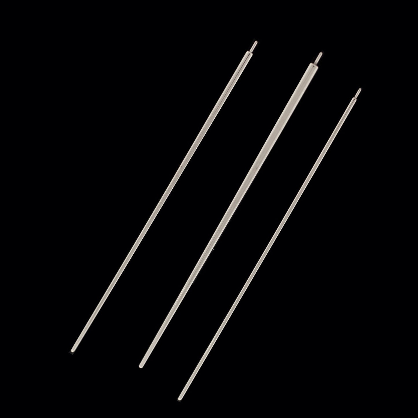 2" Steel Pin Tapers - Obsidian Needles Obsidian Needles