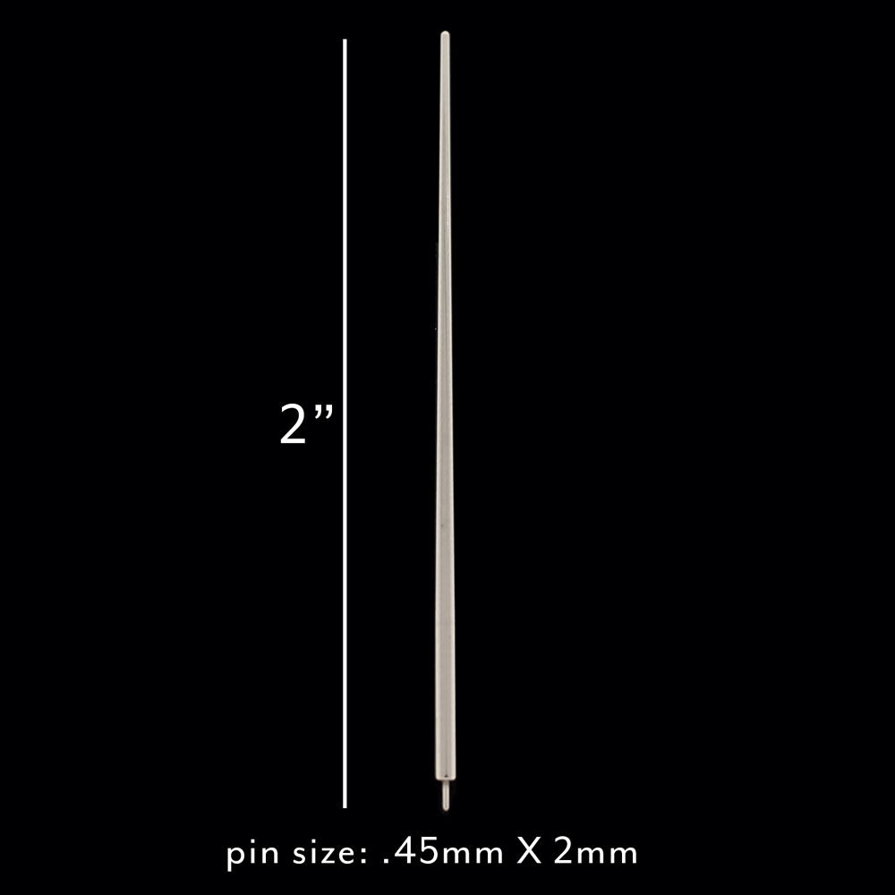 Pre-Sterilized 2" Steel Pin Tapers | 18G to 16G - Obsidian Needles Obsidian Needles