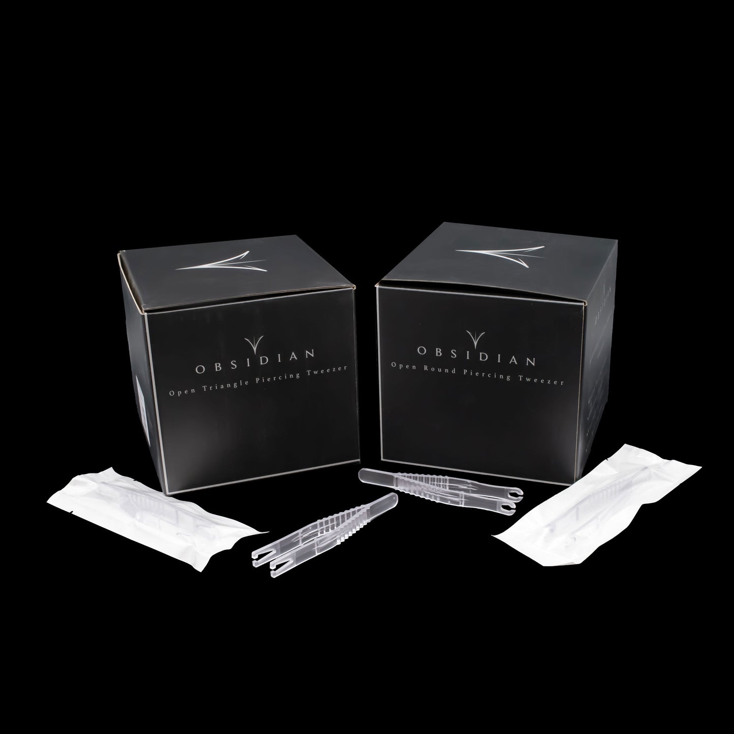 Sterilized Disposable Tweezers- Box of 50 - Obsidian Needles Obsidian Needles