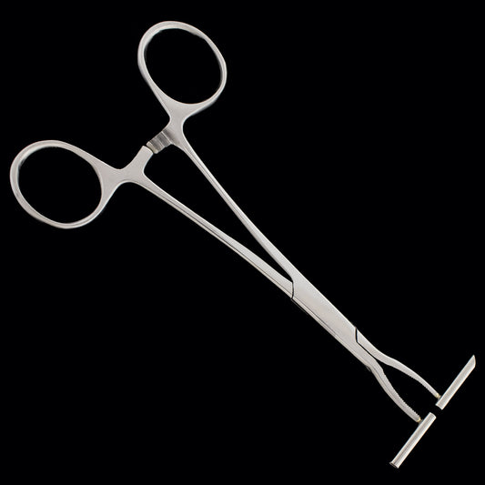 Straight Line Forceps for Septum - Obsidian Needles Obsidian Needles
