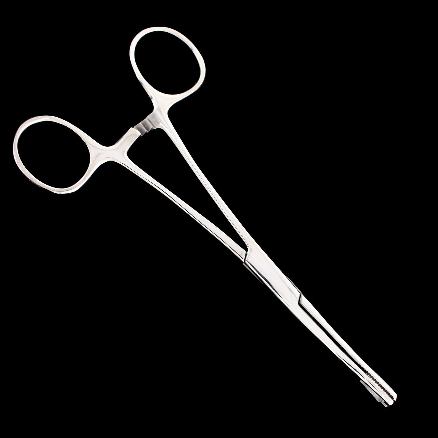 Slotted Pennington Forceps With Ratchet – Surgical Steel - Obsidian Needles