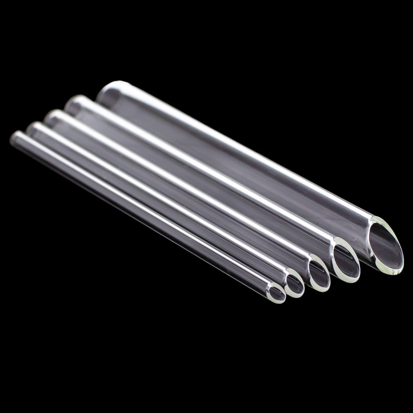 Premium Borosilicate Glass Receiving Tubes - Multiple Sizes Available - Obsidian Needles Obsidian Needles