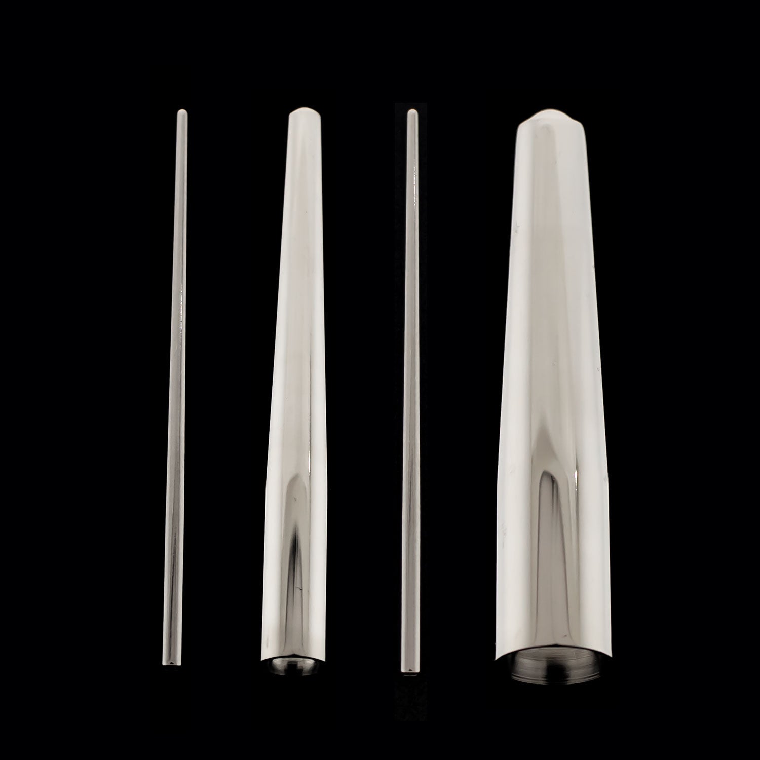 2" Titanium Taper - Internally Measured - Obsidian Needles