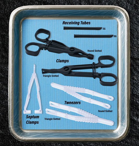 piercing tools in tray