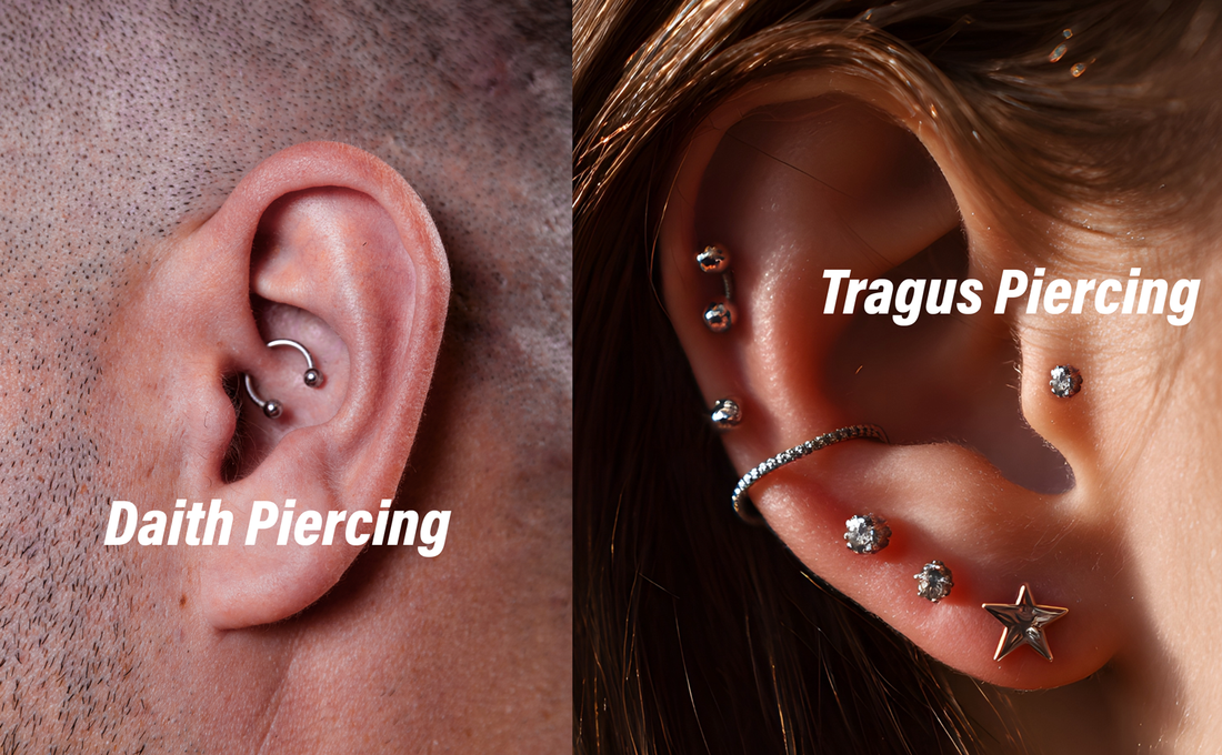 daith piercing vs tragus piercing