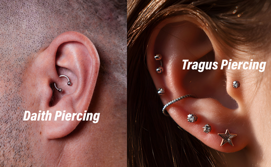 daith piercing vs tragus piercing