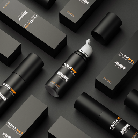 PierceMed Aftercare on black ground