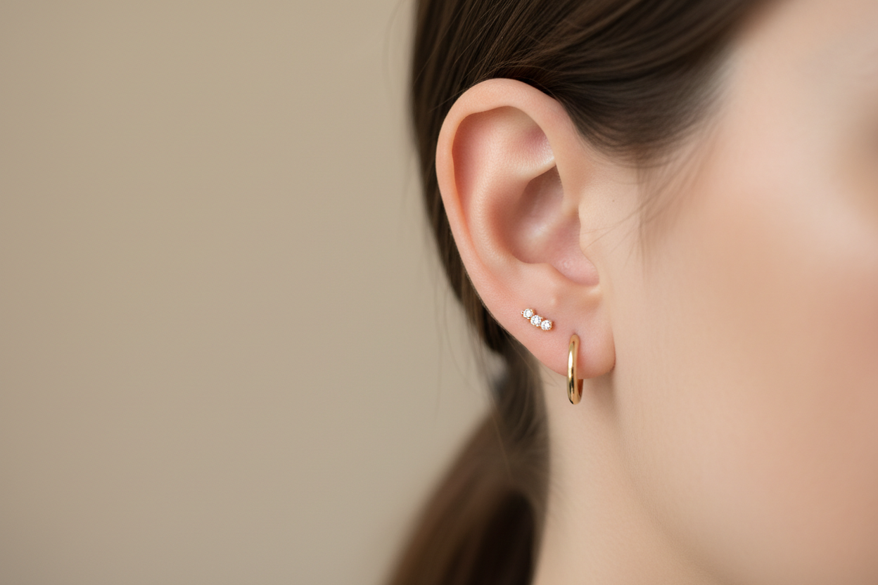 Second Ear Piercing Guide: Placement, Healing Time & Aftercare