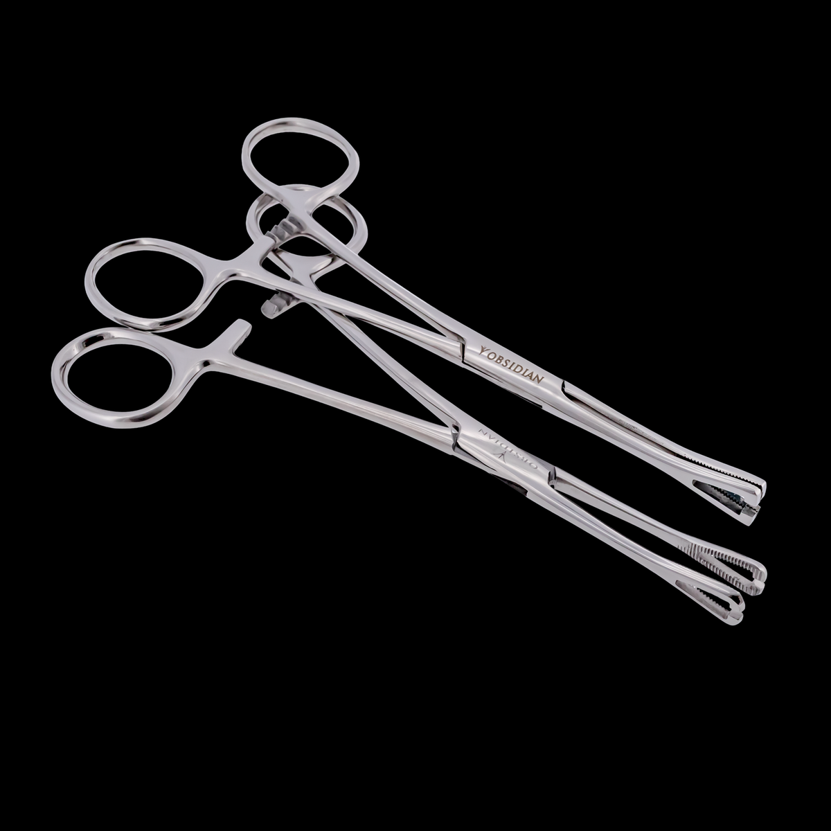 Slotted Pennington Forceps With Ratchet | Surgical Tool - Obsidian Needles Obsidian Needles