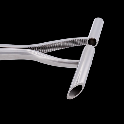 Straight Line Septum Piercing Forceps Surgical Steel 5" - Obsidian Needles