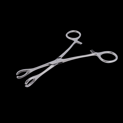 Slotted Sponge Forceps with Ratchet - Surgical Steel - Obsidian Needles