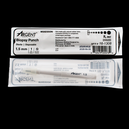 Argent Dermal Punch by McKesson - Obsidian Needles
