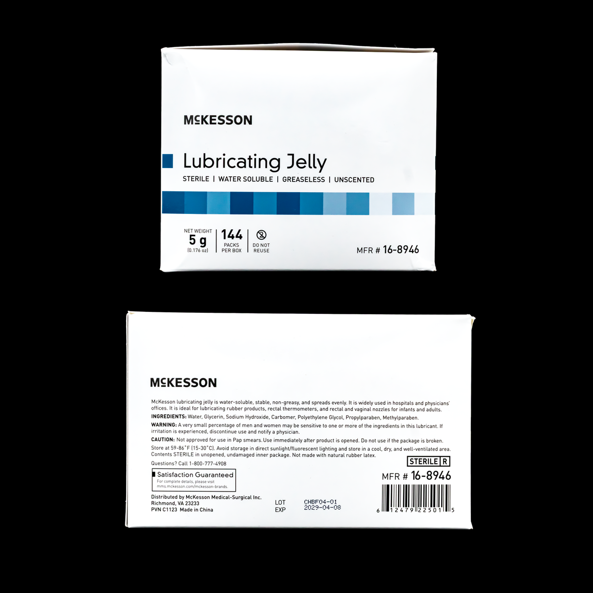 McKesson Sterile Lubricating Jelly 5g Single-Use Packets – 144 Count - Obsidian Needles Obsidian Needles