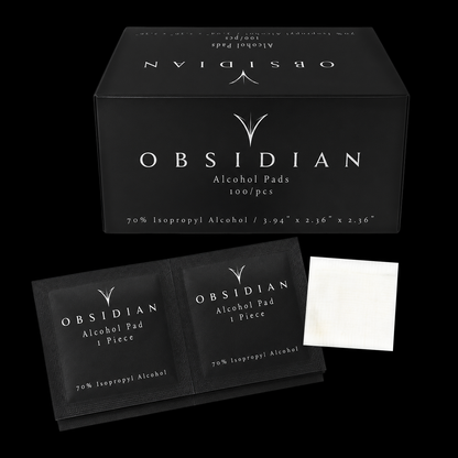 Obsidian 70% Isopropyl Alcohol Prep Pads - Obsidian Needles