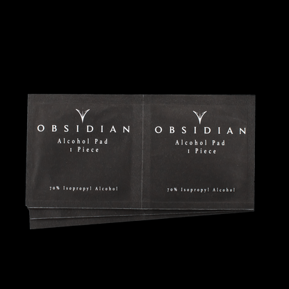 Obsidian 70% Isopropyl Alcohol Prep Pads - Obsidian Needles