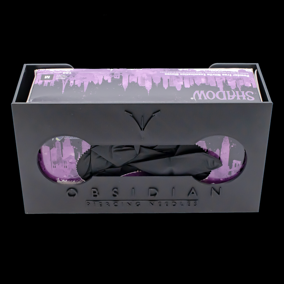 Glove Dispenser Wall Mount – Holds 1 Box, Durable & Space Saving - Obsidian Needles Obsidian Needles
