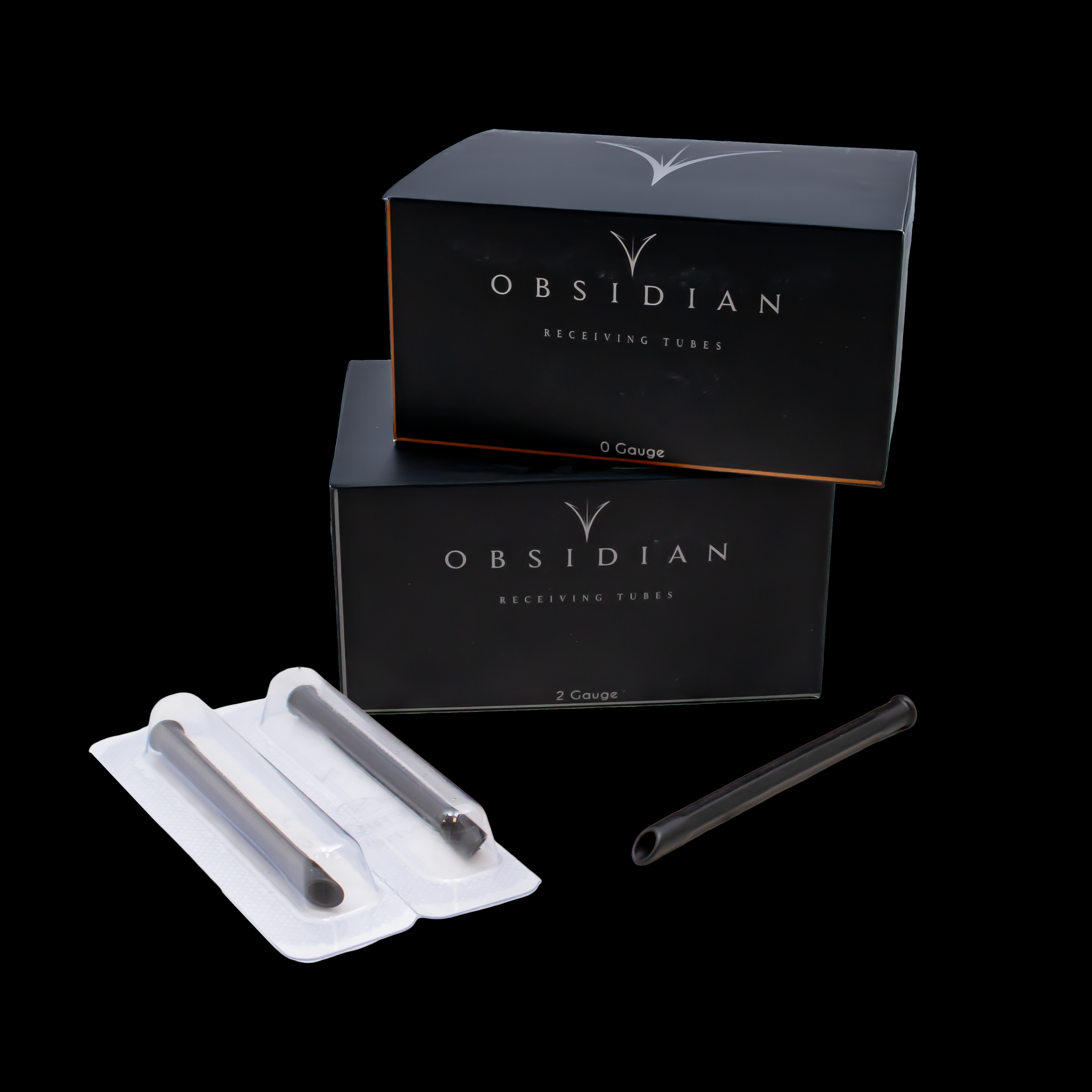 Disposable Multi-Angled Receiving Tubes - Box of 50 - Obsidian Needles