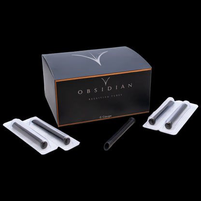 Disposable Multi-Angled Receiving Tubes - Box of 50 - Obsidian Needles