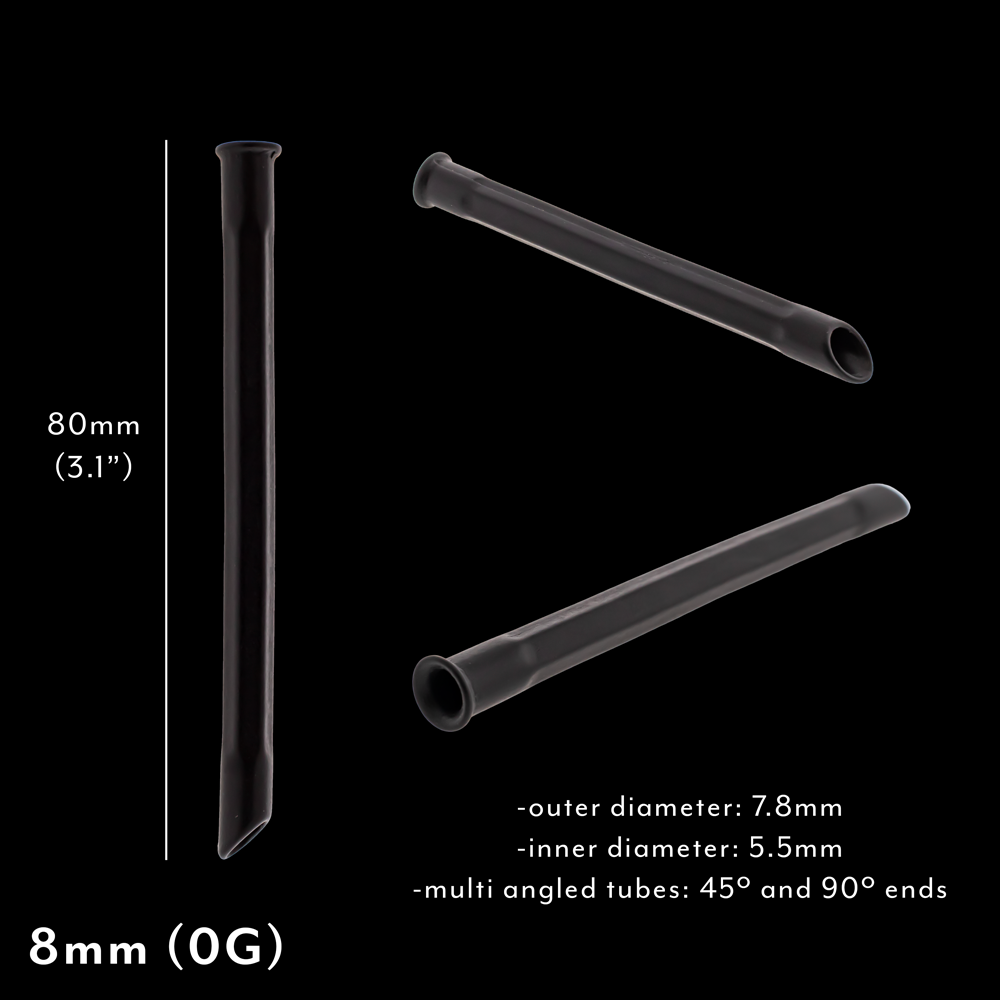 Sterile Multi-Angled Receiving Tubes with Stopper (Box of 50) - Obsidian Needles Obsidian Needles