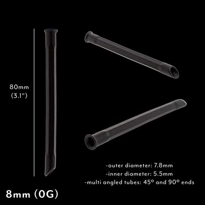Sterile Multi-Angled Receiving Tubes with Stopper (Box of 50) - Obsidian Needles
