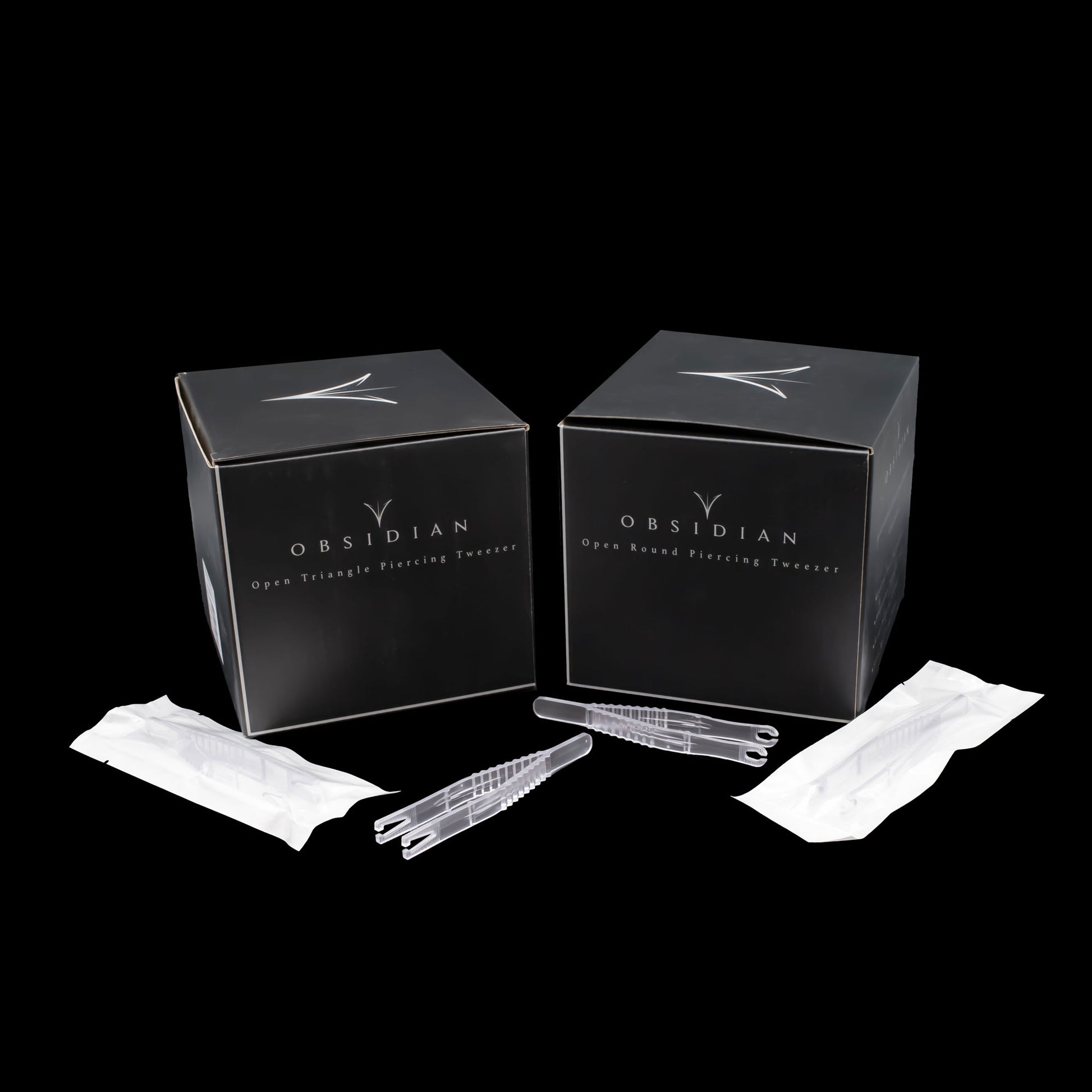 Sterilized Disposable Tweezers- Box of 50 - Obsidian Needles