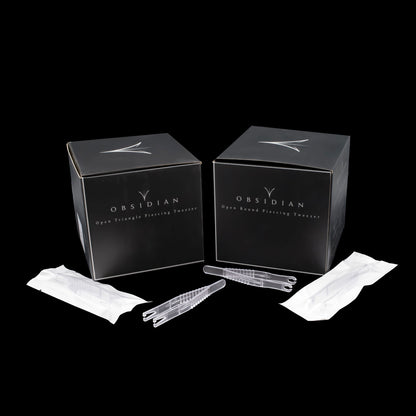 Sterilized Disposable Tweezers- Box of 50 - Obsidian Needles