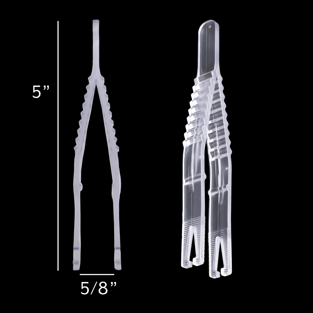 Sterilized Disposable Tweezers - Pro-Studio Box of 50 - Obsidian Needles Obsidian Needles