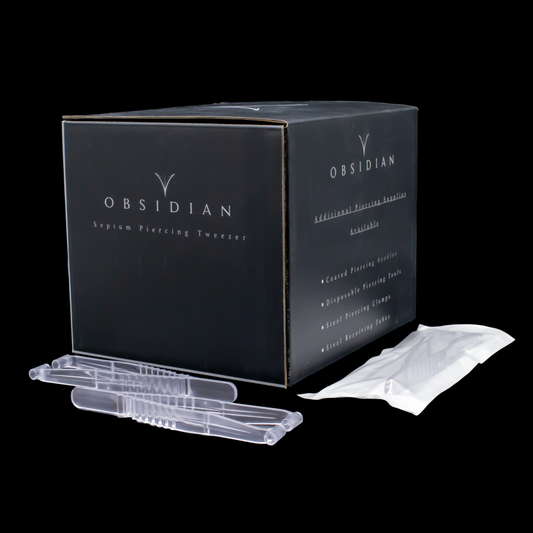 Sterilized Disposable 4.25" Septum Clamp- Box of 50 Obsidian Needles