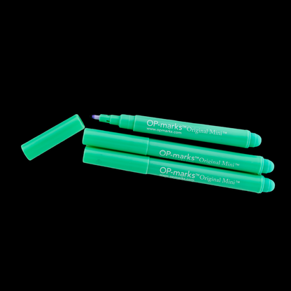 Mini Max Sterile Surgical Skin Markers - Professional Studio Grade Box of 50 - Obsidian Needles