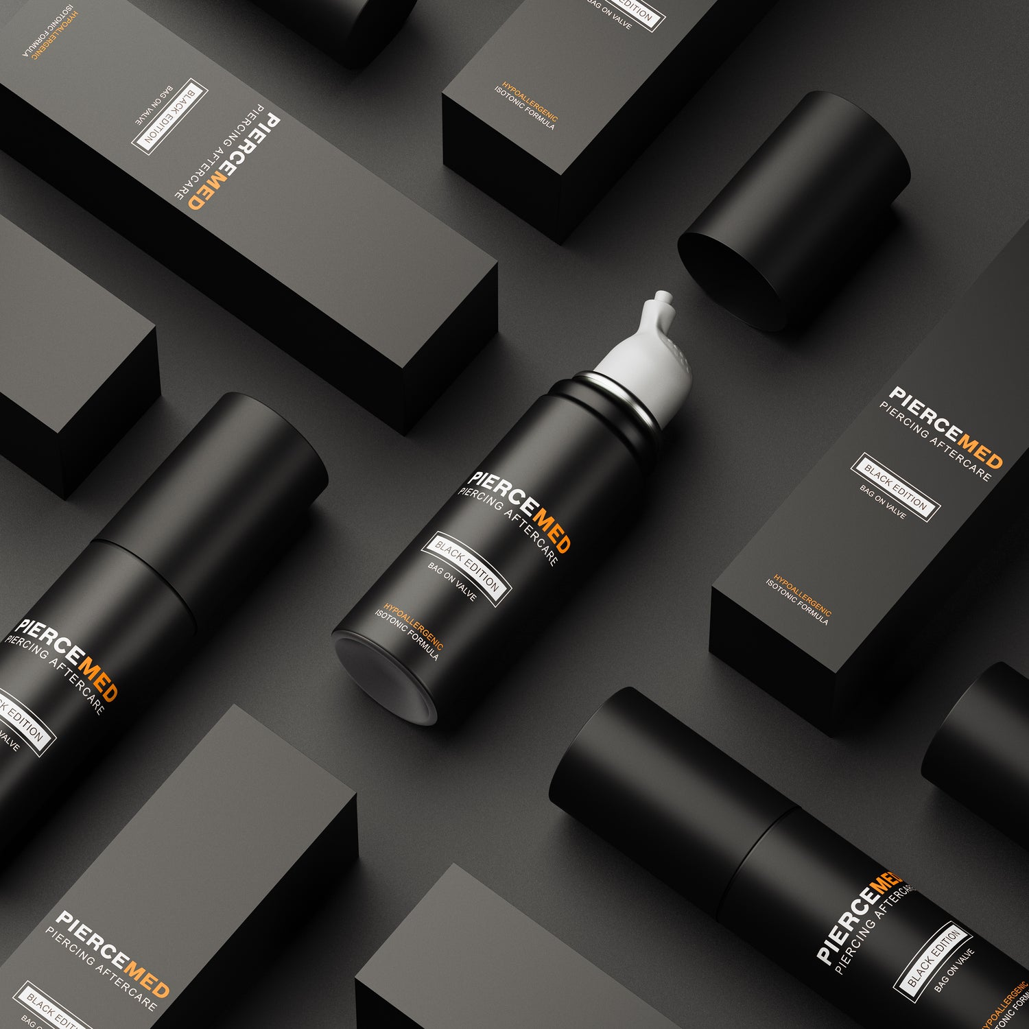 PIERCEMED Piercing Aftercare Spray - Obsidian Needles