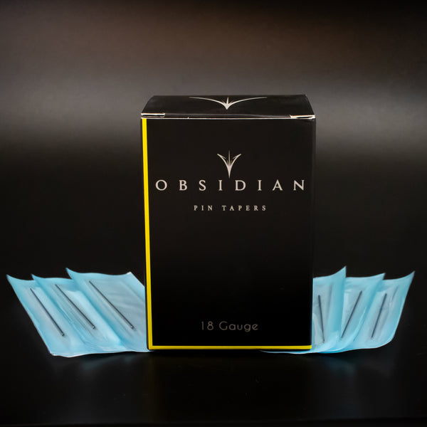 Pre-sterilized 2" Steel Pin Tapers - Obsidian Needles