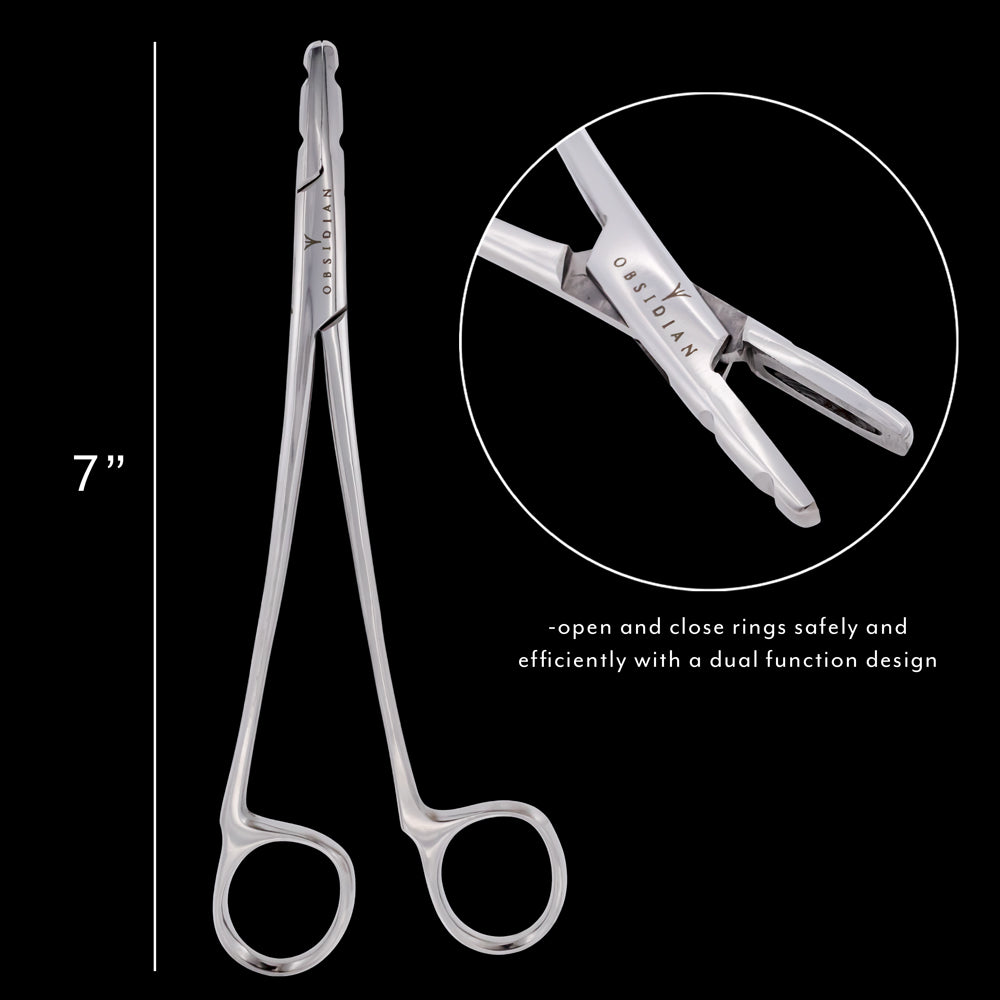 Ring Multi-Purpose Tool: Durable 410 Surgical Steel, Rust-Free - Obsidian Needles Obsidian Needles