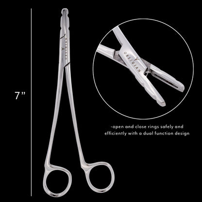 Ring Multi-Purpose Tool: Durable 410 Surgical Steel, Rust-Free - Obsidian Needles
