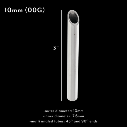 304 Stainless Steel Receiving Tubes Durable 3" Design - Obsidian Needles