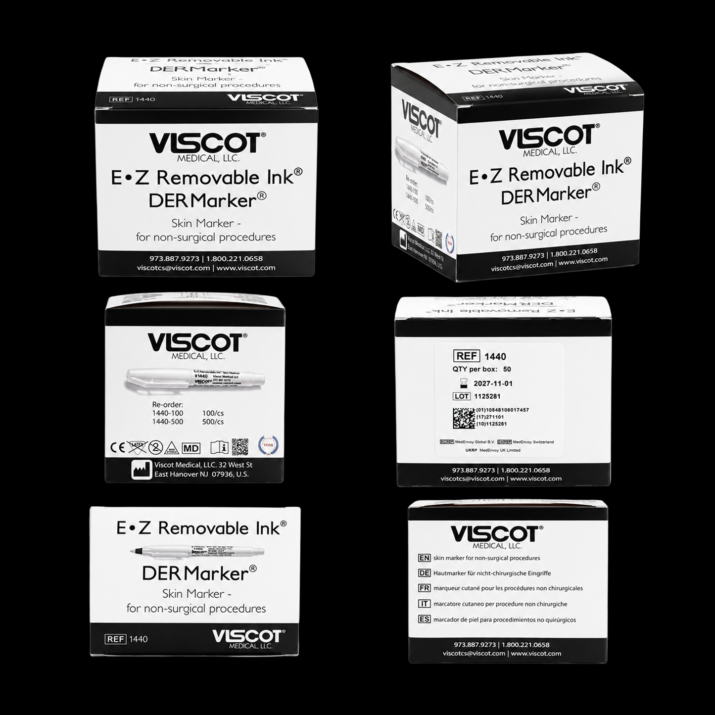 Viscot EZ Removable Ink Aesthic Skin Marker - Obsidian Needles Obsidian Needles