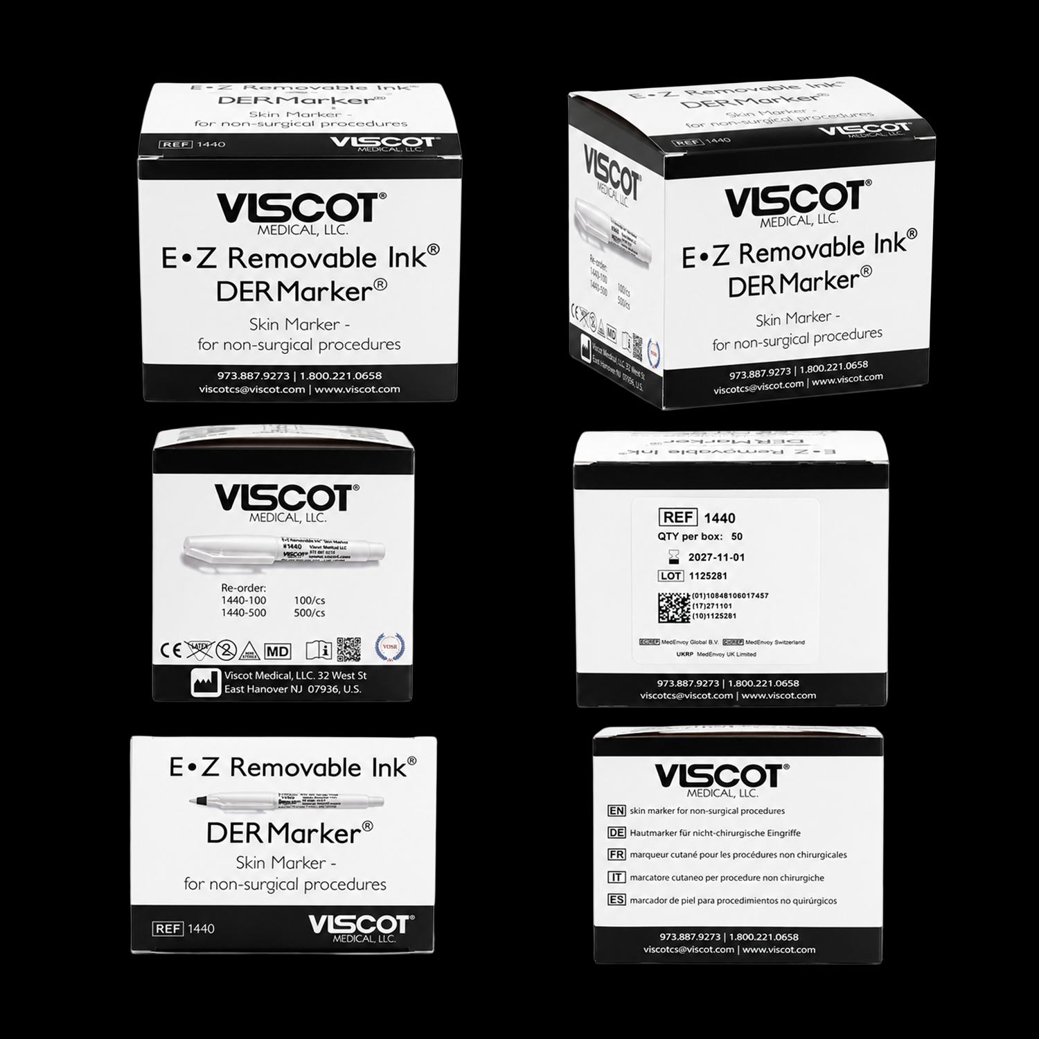 Viscot EZ Removable Ink Aesthic Skin Marker - Obsidian Needles