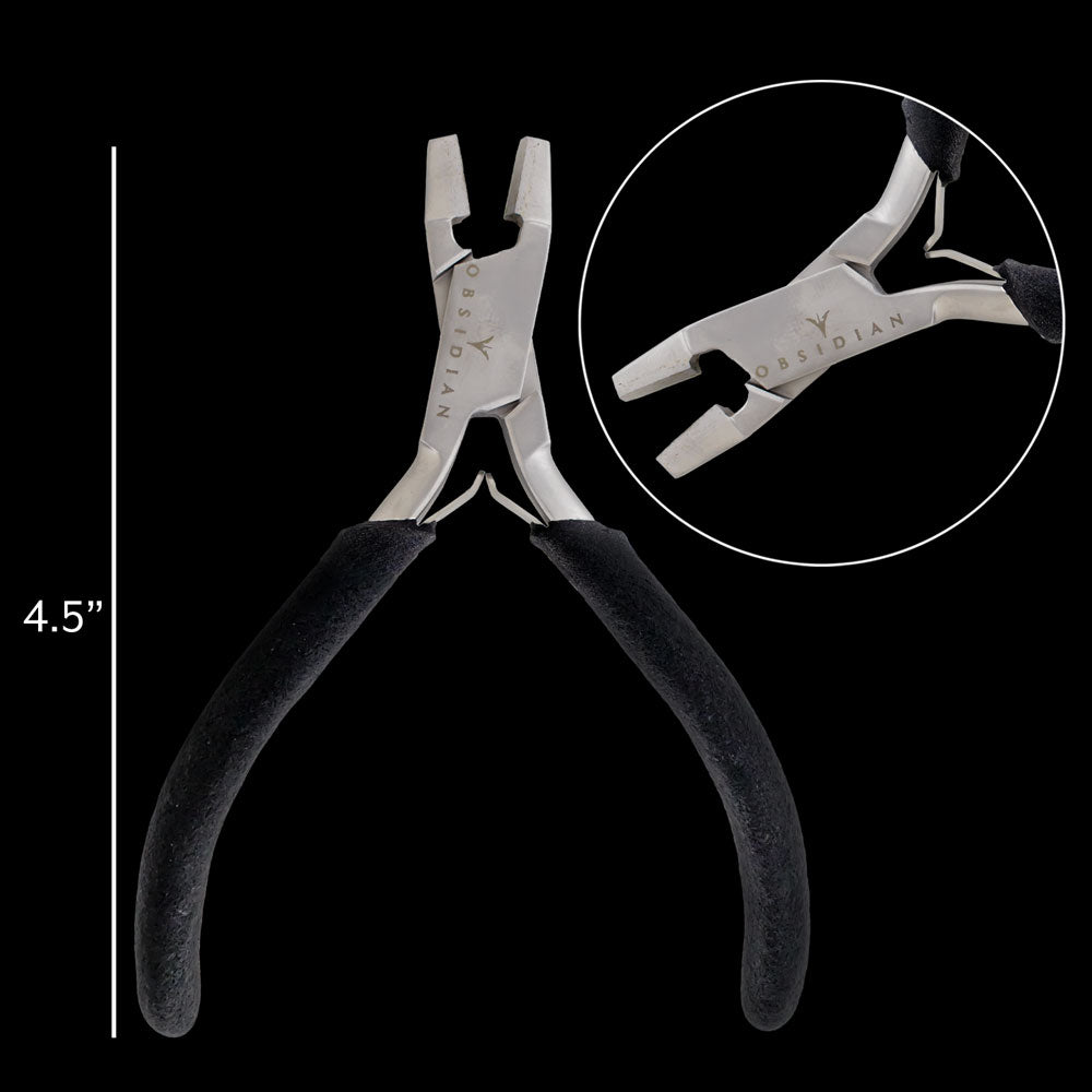 Threadless Pin Plier 410 steel - Obsidian Needles