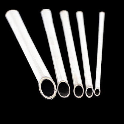 304 Stainless Steel Receiving Tubes Durable 3" Design - Obsidian Needles